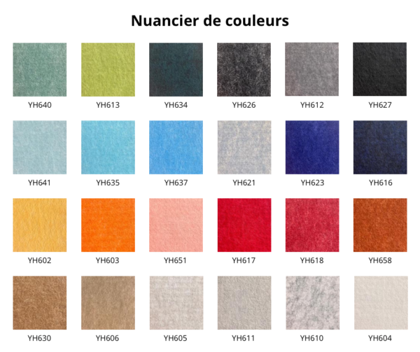 Nuancier de couleurs